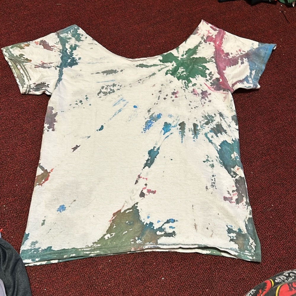 Homemade tie-dye women’s shirt